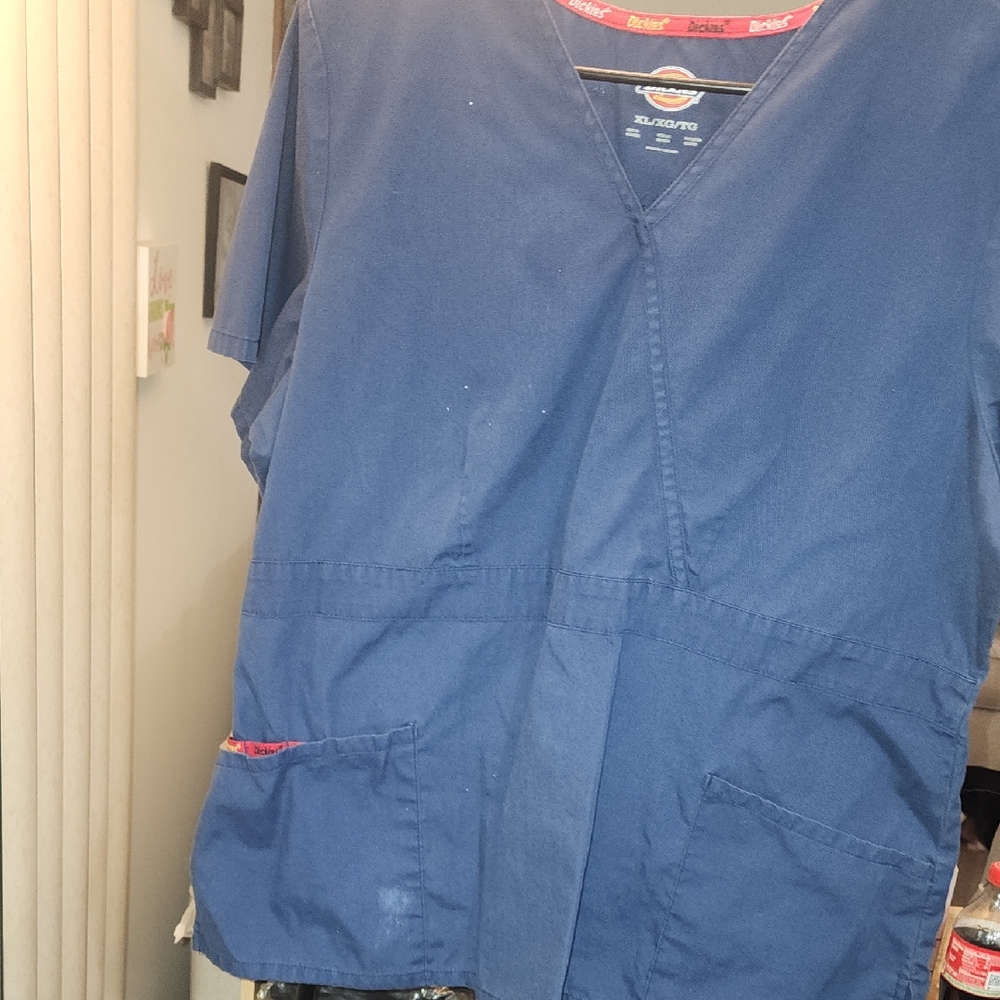 FIRM PRICE Unisex Dickies Navy Scrub Top XL